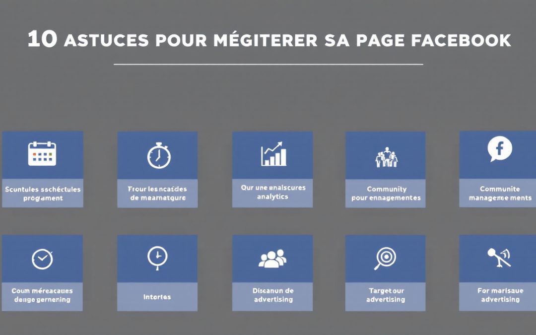 découvrez 10 astuces efficaces pour gérer et optimiser votre page facebook, augmenter votre audience et améliorer votre engagement.