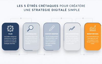 Les 5 étapes concrètes pour créer une stratégie digitale simple