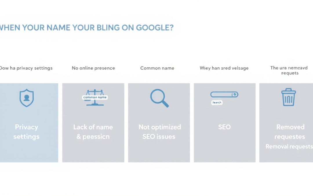 découvrez les raisons pour lesquelles votre nom n’apparaît pas sur google et comment améliorer votre présence en ligne efficacement.